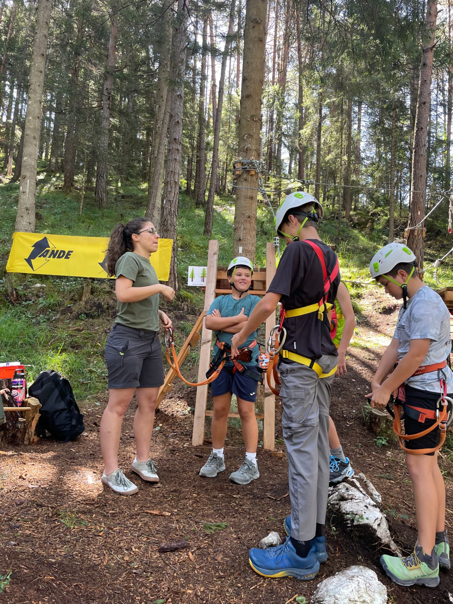 Adventure park safety briefing