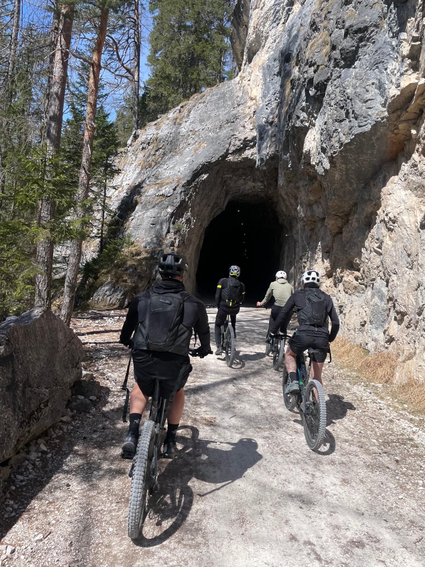 Cortina Social Ride MTB tunnel ex ferrovia